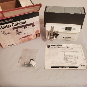 Black and Decker Under the Cabinet Can Opener.